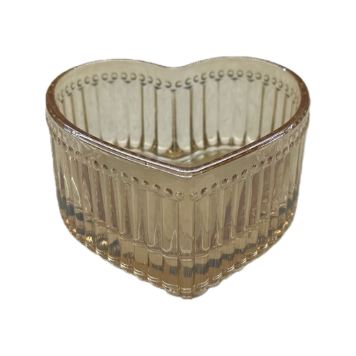 Heart-shaped glass container home decoration storage box, transparent high borosilicate heat-resistant Item Picture