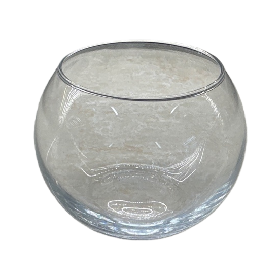 Transparent glass fish tank, a small circular ornamental aquarium for home use, a silent filtering fish container Item Picture