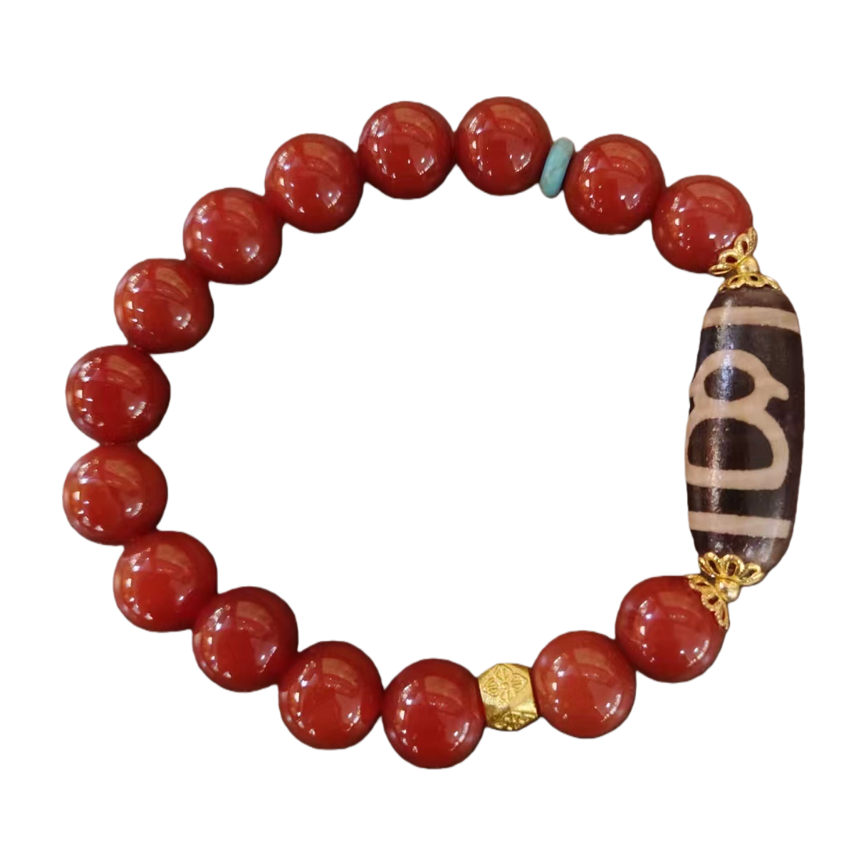 Wholesale of original red agate and sky pearl bracelets for women's cultural and recreational items Item Picture