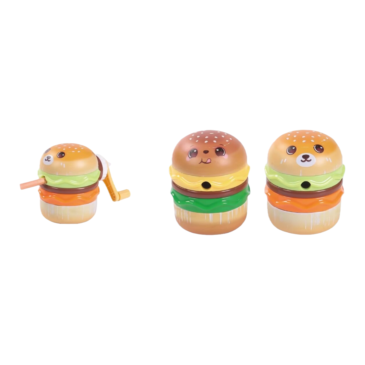 A creative pen holder storage box in the shape of a hamburger, a student office desktop stationery organizer Item Picture