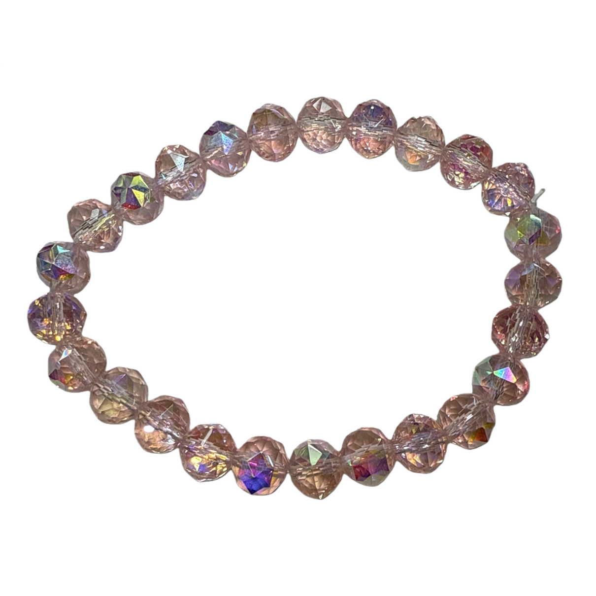 Pink crystal bead bracelet for women is a simple, fashionable and versatile accessory Item Picture