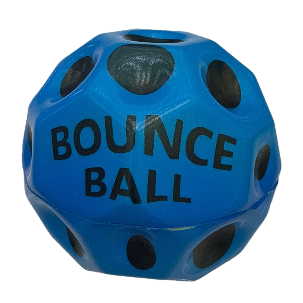 Blue perforated BOUNCE BALL, a children's educational and fitness toy Item Picture