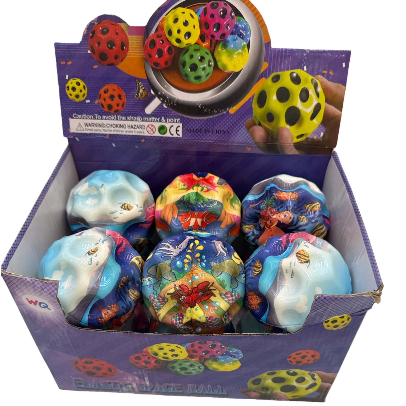 Colorful elastic balls, children's educational toys, fitness and stress-relieving elastic balls, 10cm Item Picture