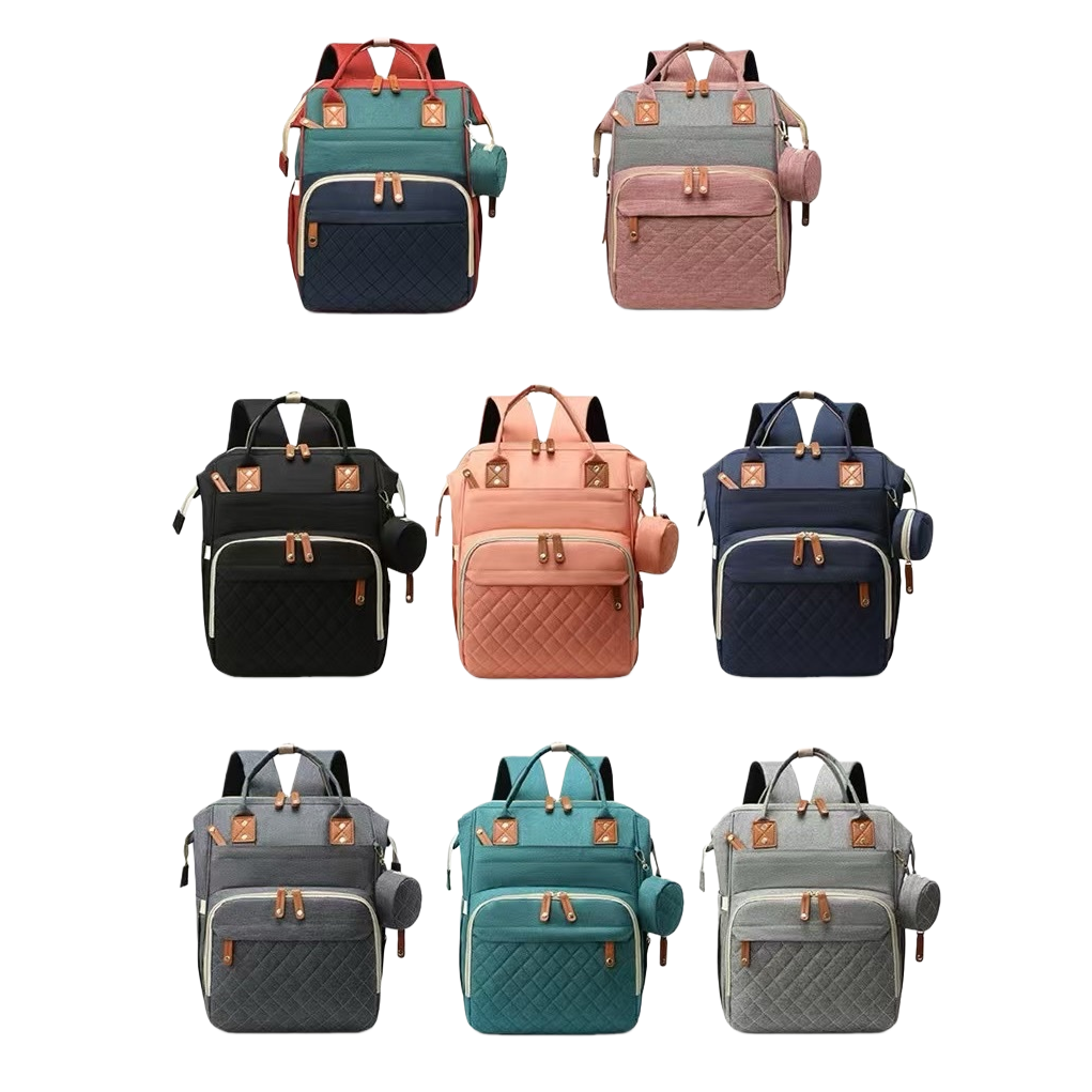 Multi-color backpack, fashionable and casual, large-capacity student commuting backpack Item Picture