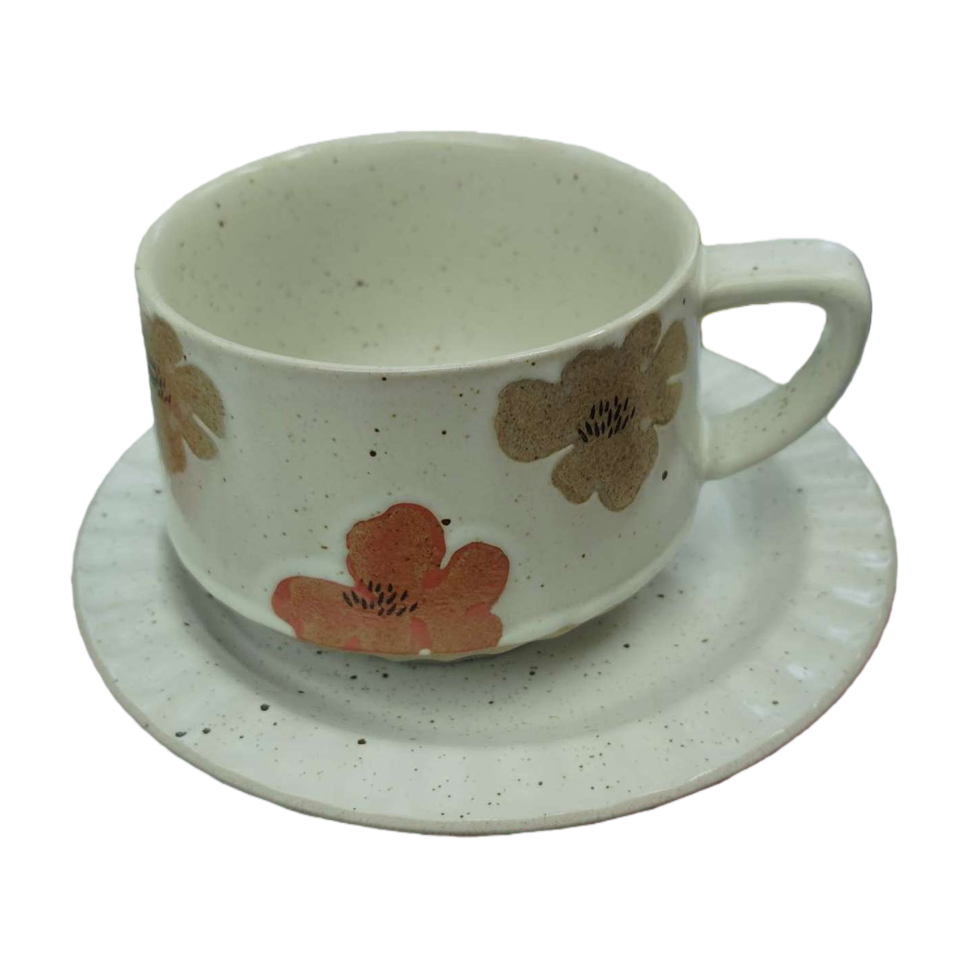 Ceramic tea cups are made by high-temperature firing with a smooth glaze surface. They are portable water cups for home and office use Item Picture