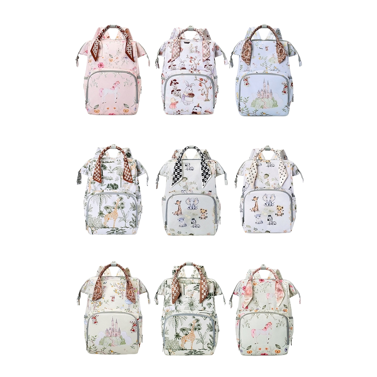 Rich in color, diverse in pattern, cute cartoon and fashionable design backpack Item Picture
