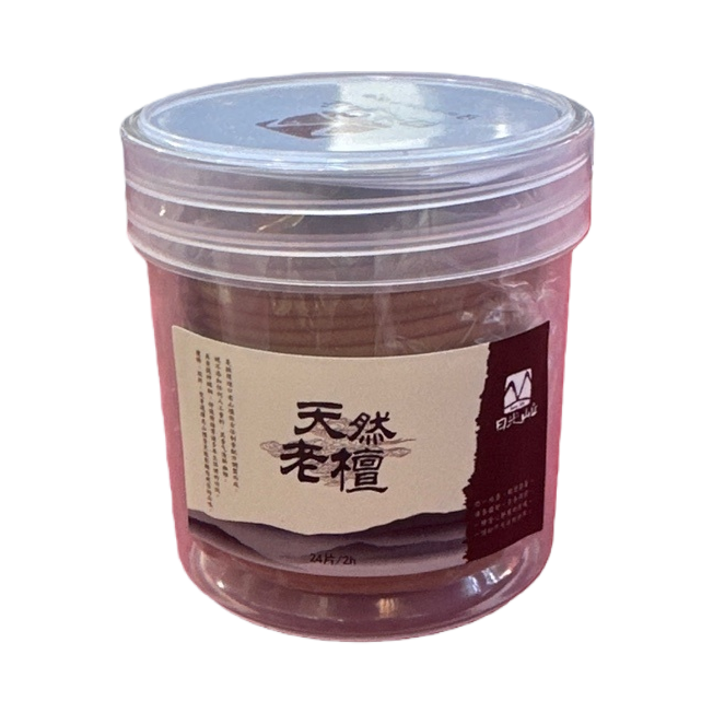 Natural old sandalwood transparent plastic can, insect and mosquito repellent home fragrance, agarwood Buddha incense Item Picture