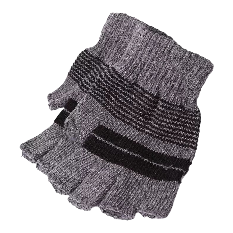 القفازات ذات الأصابع الرمادية Item Picture