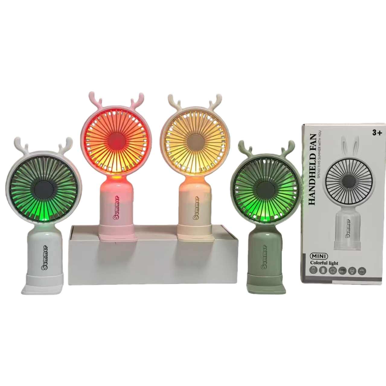 The mini handheld fan is compact, portable, USB charging, and quiet, suitable for dormitories and offices Item Picture