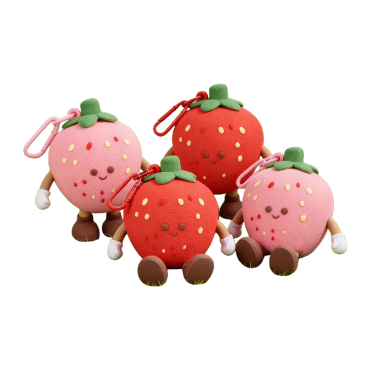 Strawberry-shaped plush toys, cute and soft cushions, children's gifts, plush figurines Item Picture