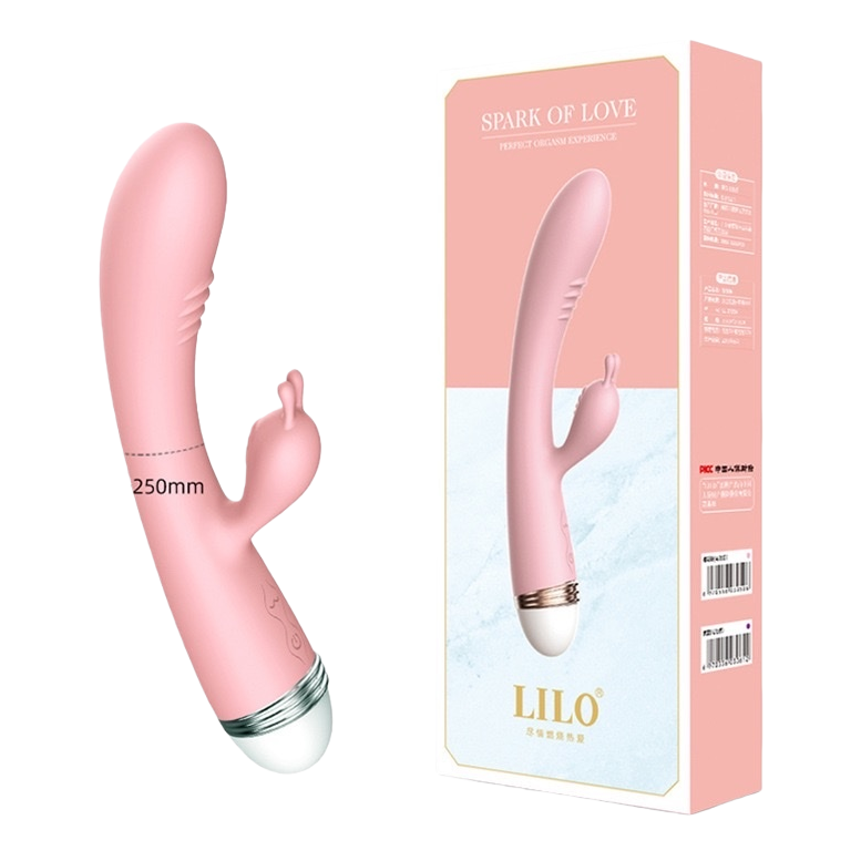 粉色成人用品+震动棒白底实物图