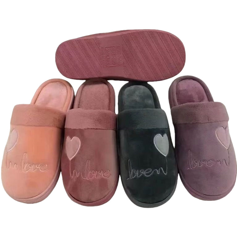The main body of the plush slippers is thickened and the warm home cotton slippers are designed for women in winter Item Picture