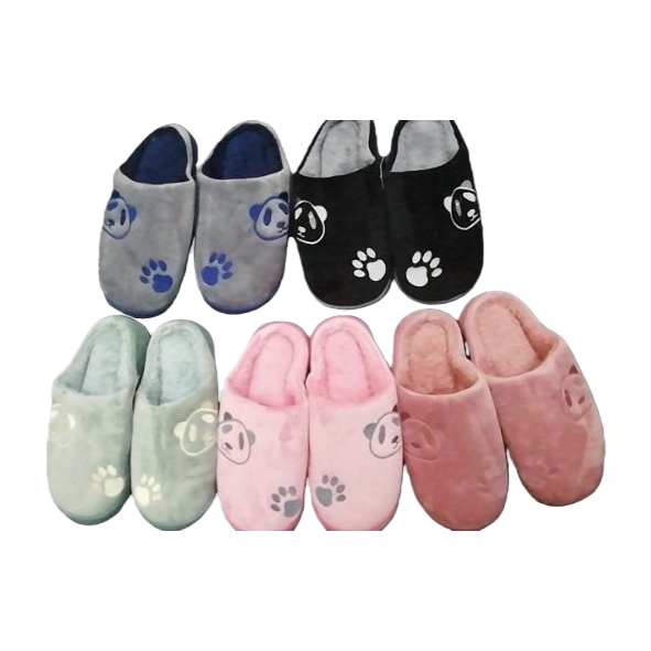Plush slippers and thickened coral fleece home thermal cotton slippers Item Picture