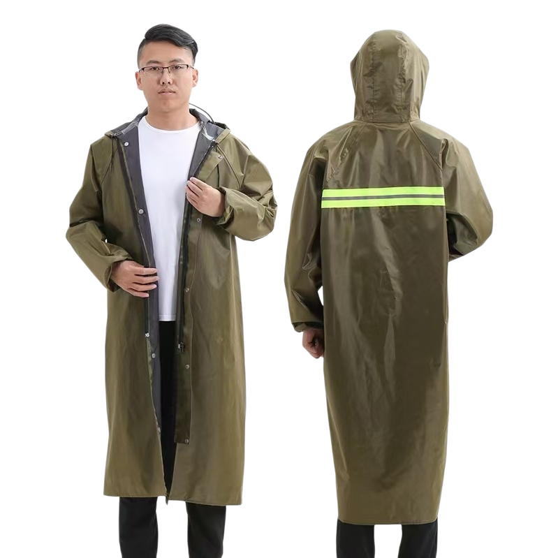 PVC engrosado impermeable unisex portátil plegable impermeable Item Picture