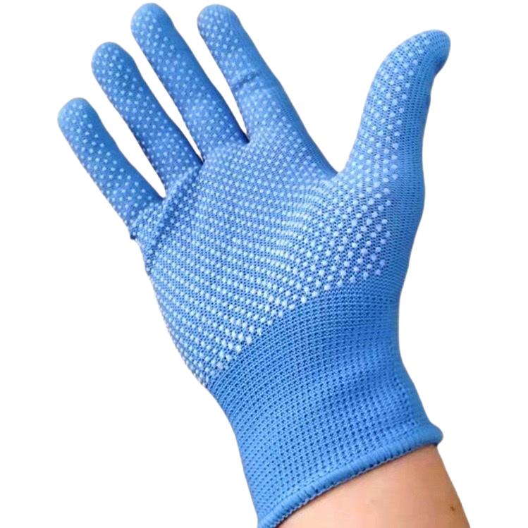 Blue hand protection gloves for both men and women, thickened anti-slip and wear-resistant work gloves Item Picture