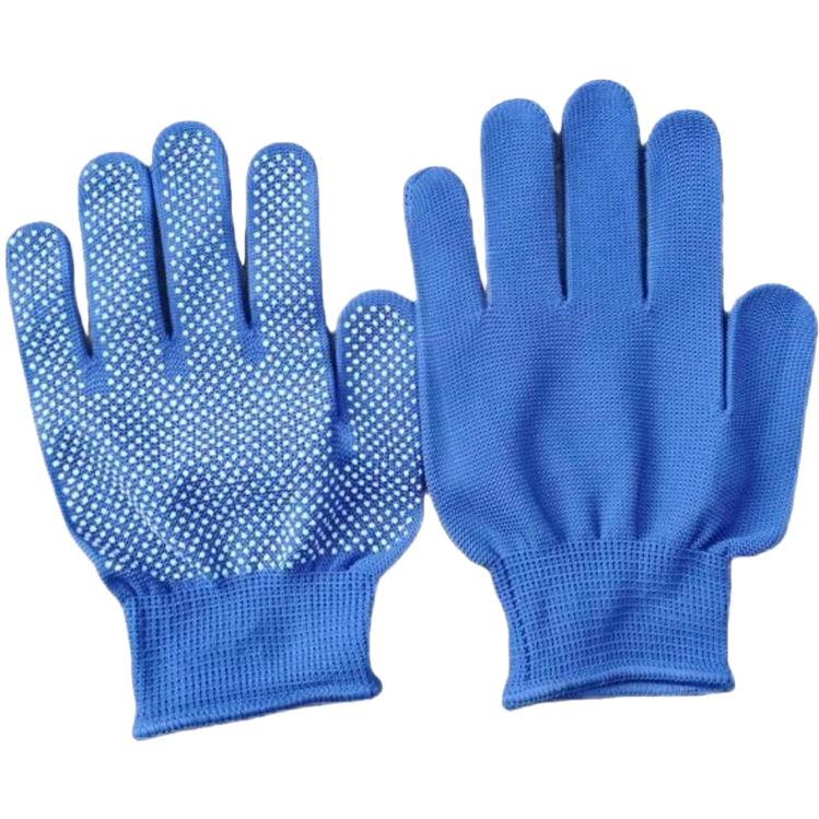 Blue anti-slip gloves for both men and women, thickened and wear-resistant work and household gloves Item Picture