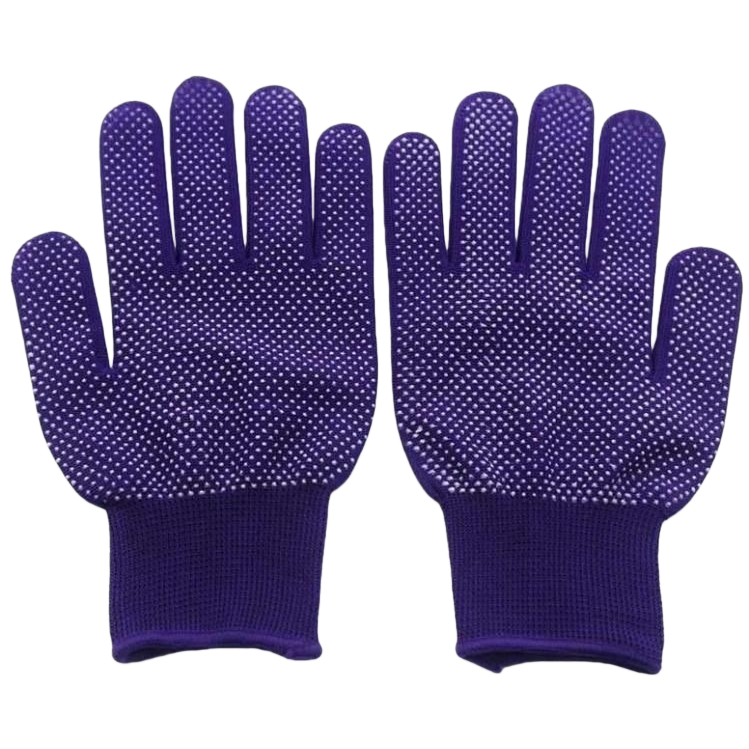 Purple anti-slip gloves, thickened and wear-resistant, unisplendour work, household and outdoor protective gloves Item Picture