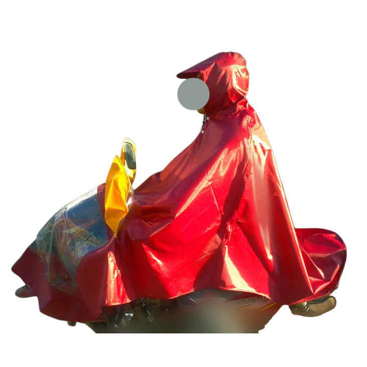 Single-person, motorcycle and electric bike raincoat style raincoat, suitable for use in tourism, outdoor and other places. Item Picture