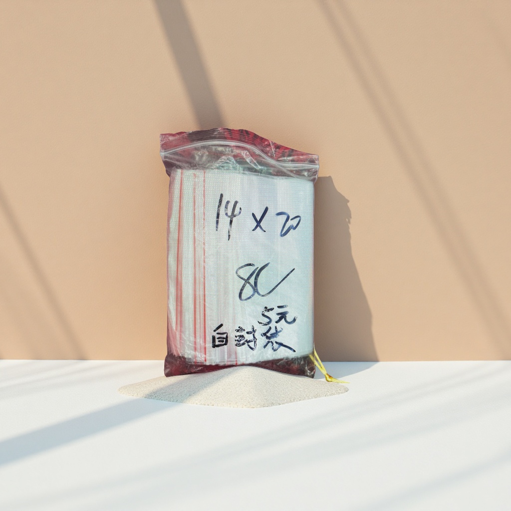 White-sealed plastic bags, food-grade thickened sealed preservation bags, household storage bags
