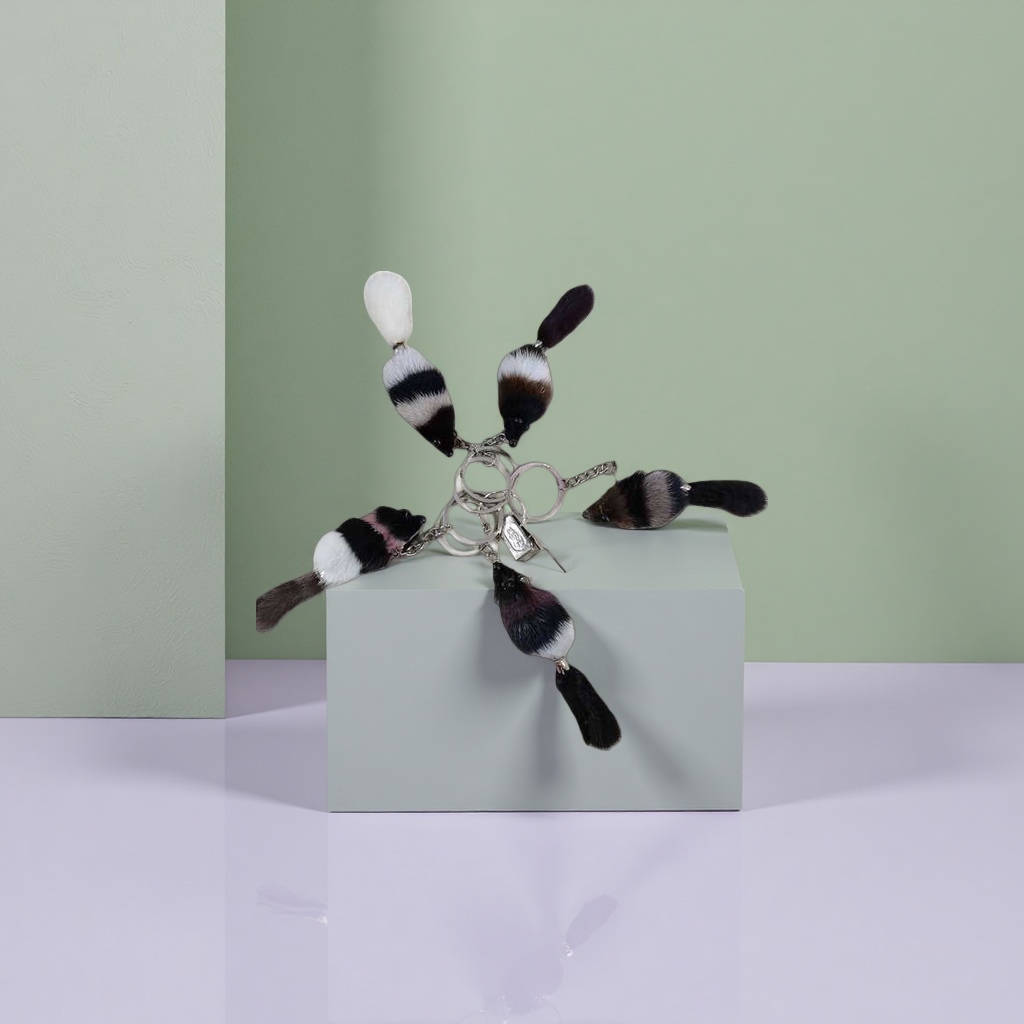 Peluche ratón forma llavero lindo suave adorable colgante regalo