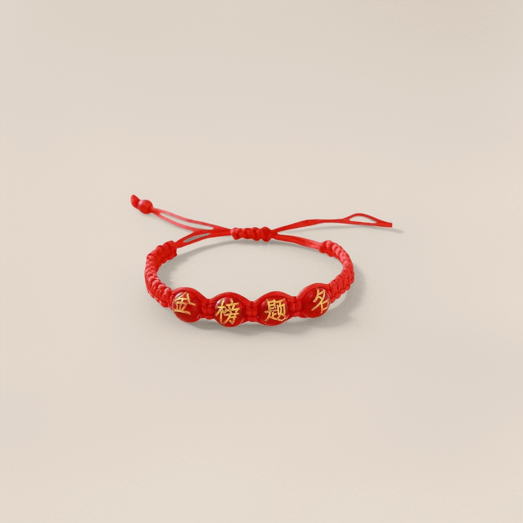 A red woven bracelet is a fashionable, simple and versatile accessory for women Application Scenario