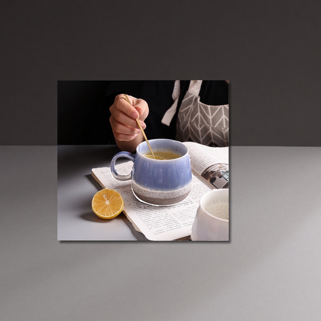 陶瓷杯 保温杯子 家用简约茶杯 办公水杯 高硼硅玻璃内胆