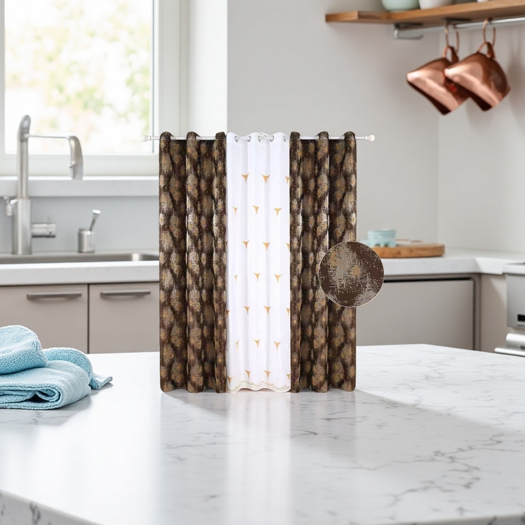 Curtains for light-blocking and heat-insulating, double-layer fabric for floor-to-ceiling Windows in the living room and bedroom, customizable details Picture