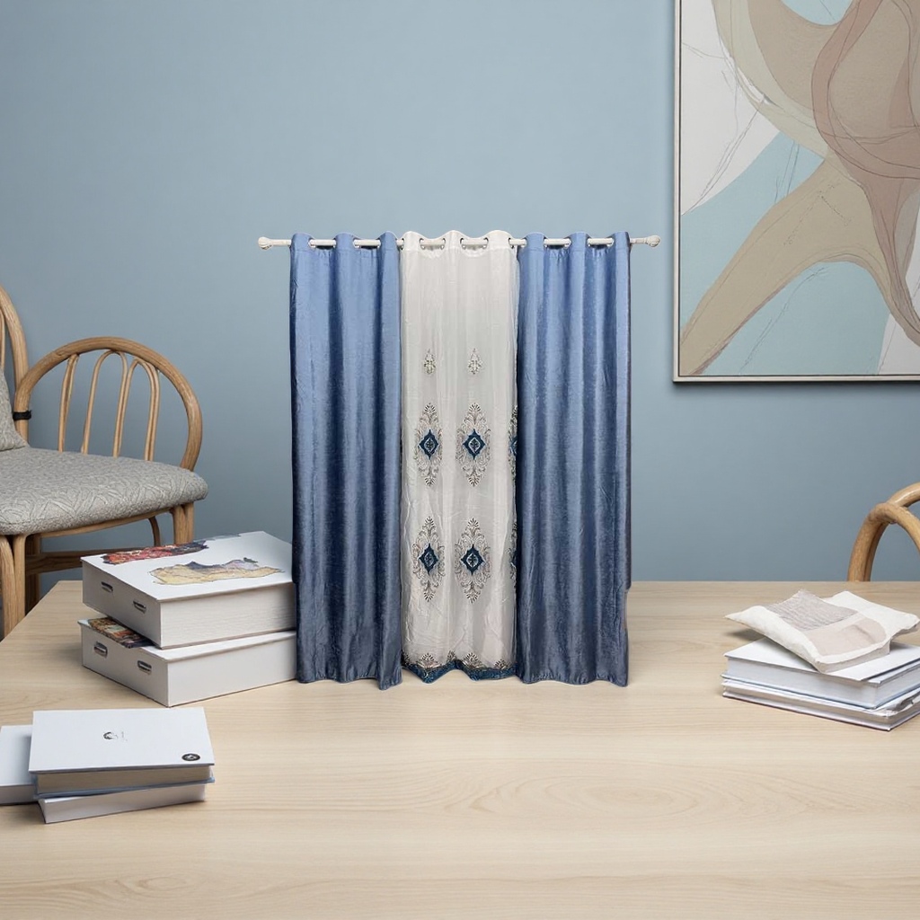 Pure cotton jacquard blackout curtains, suitable for both living rooms and bedrooms, 2-meter wide and custom-made