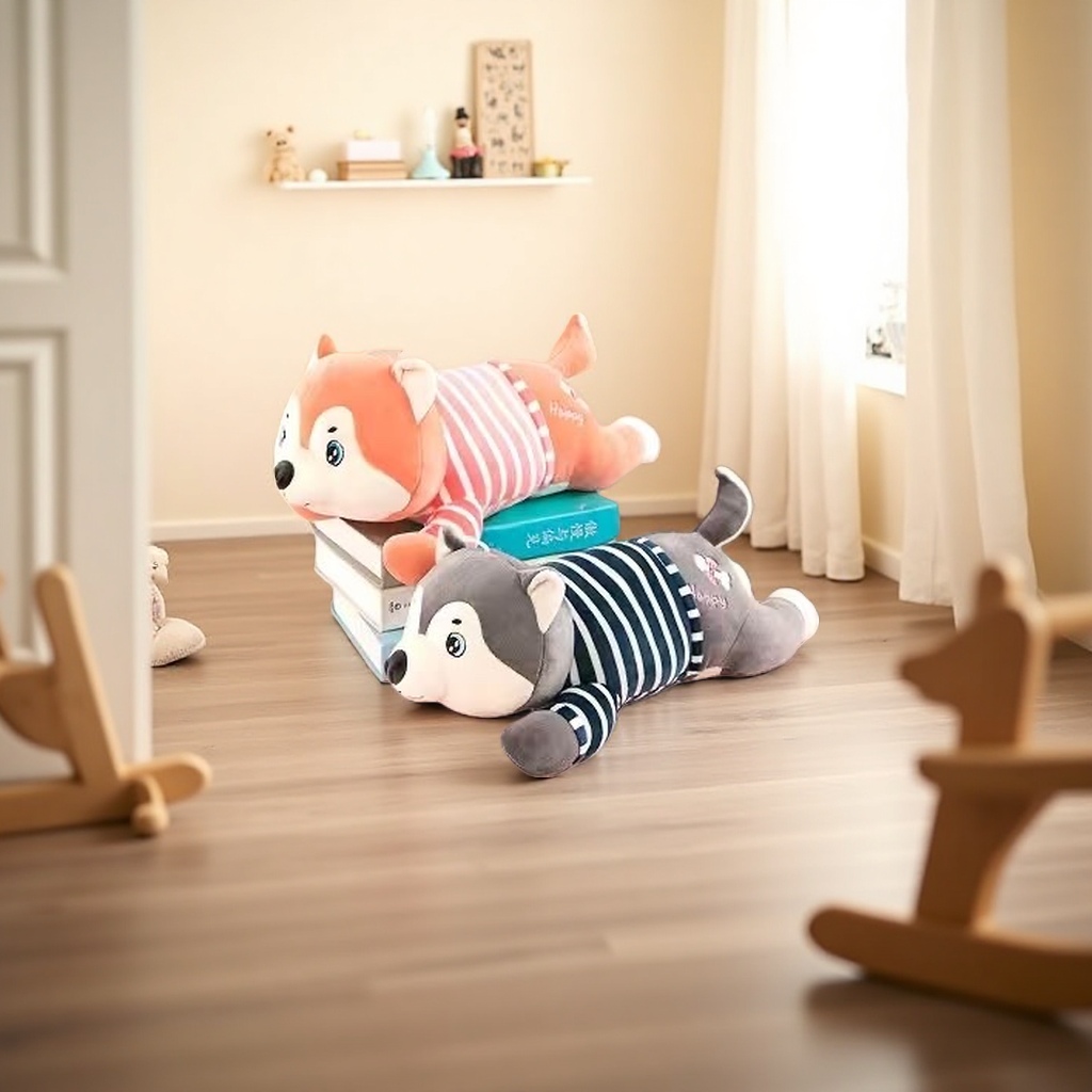Plush toy dog-shaped cute throw pillow pet companion doll Specification image