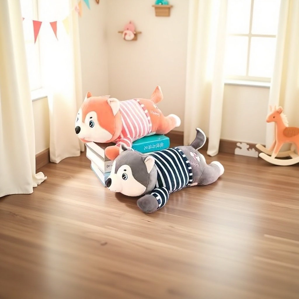 Plush toy dog-shaped cute throw pillow pet companion doll Application Scenario
