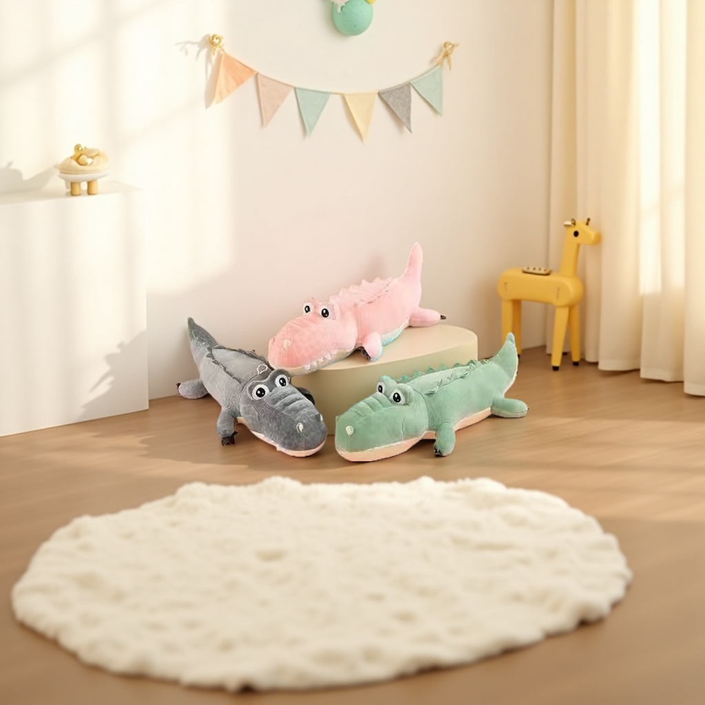 Plush toy crocodile figurines, cute and soft plush pillow ornaments Specification image