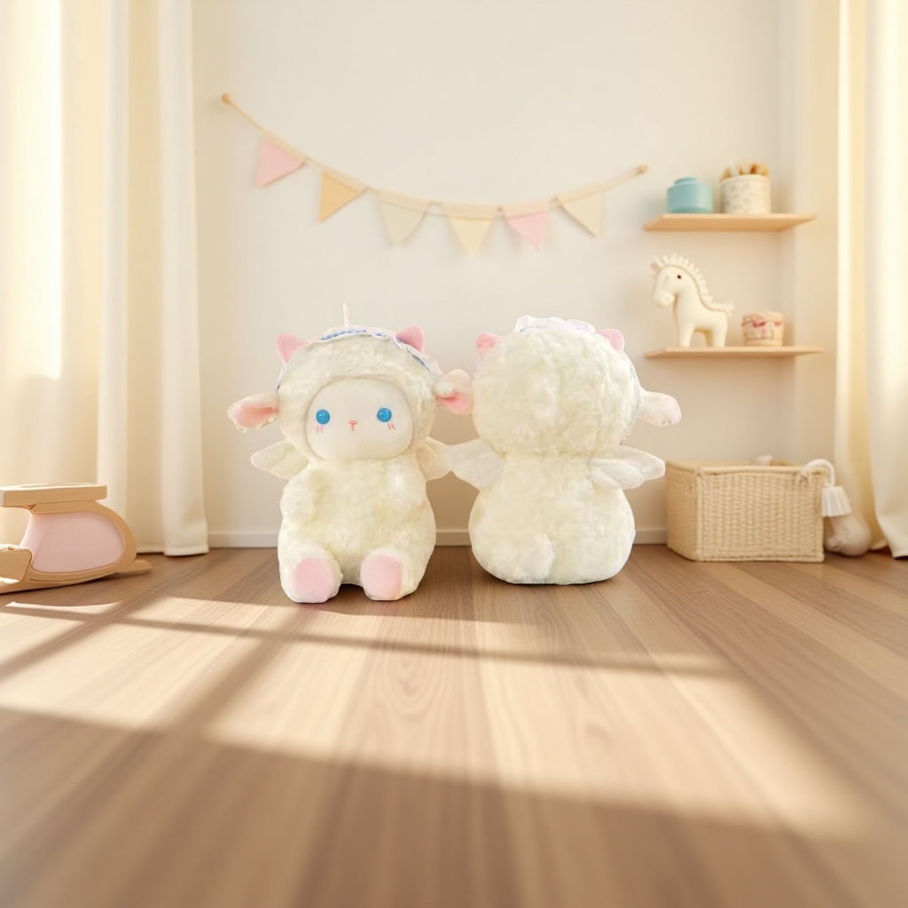 Plush toys, sheep-shaped dolls, cute and soft fabric throw pillows, children's gifts Specification image