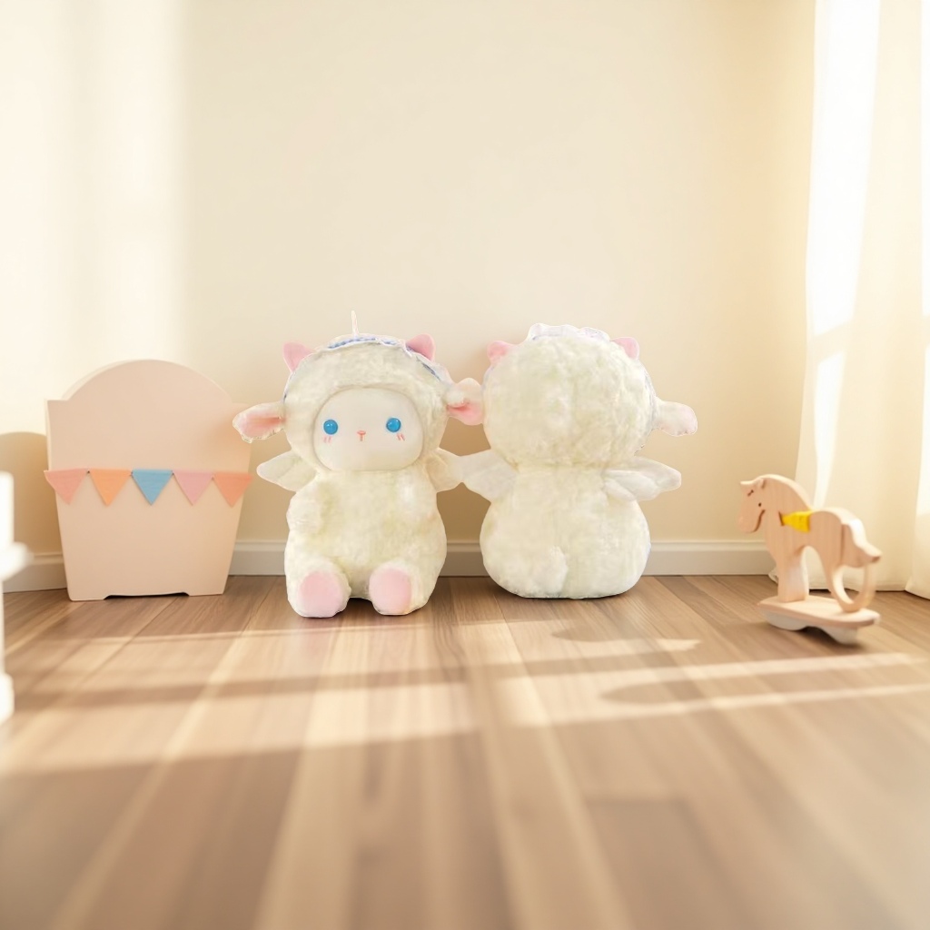Plush toys, sheep-shaped dolls, cute and soft fabric throw pillows, children's gifts Application Scenario