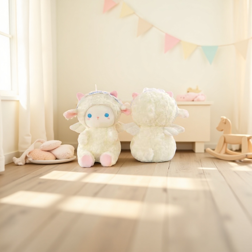 Plush toys, sheep-shaped dolls, cute and soft fabric throw pillows, children's gifts
