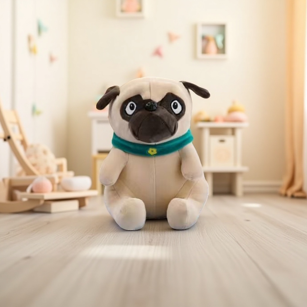 Plush toys, pugs, cute dog figurines, throw pillows, home decoration