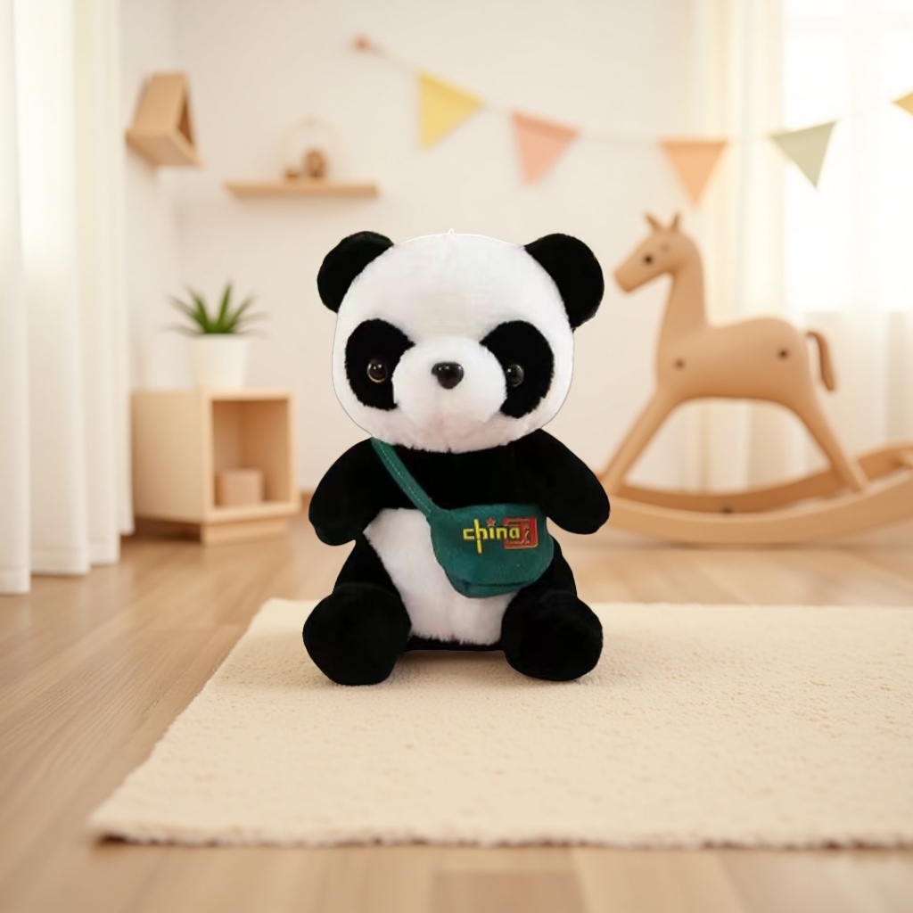 Panda plush toys, super soft short fleece large throw pillows, home decoration cute pet ornaments Specification image