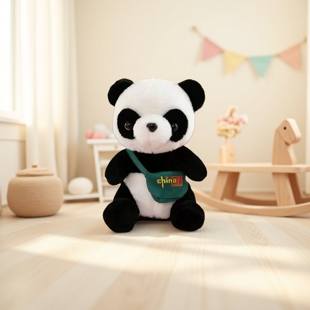 Panda plush toys, super soft short fleece large throw pillows, home decoration cute pet ornaments