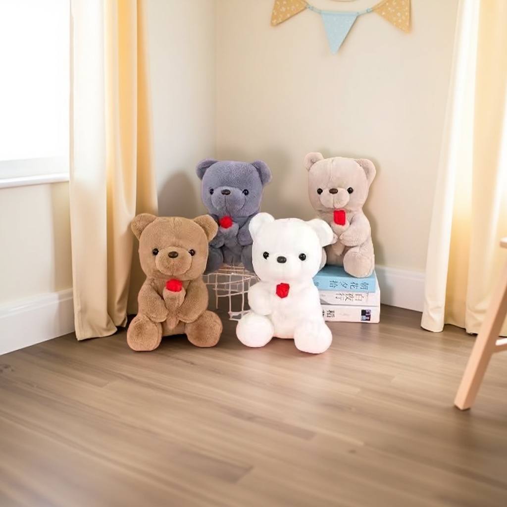 Teddy bear plush toys, super soft short fleece cushions for living room and bedroom decoration Specification image
