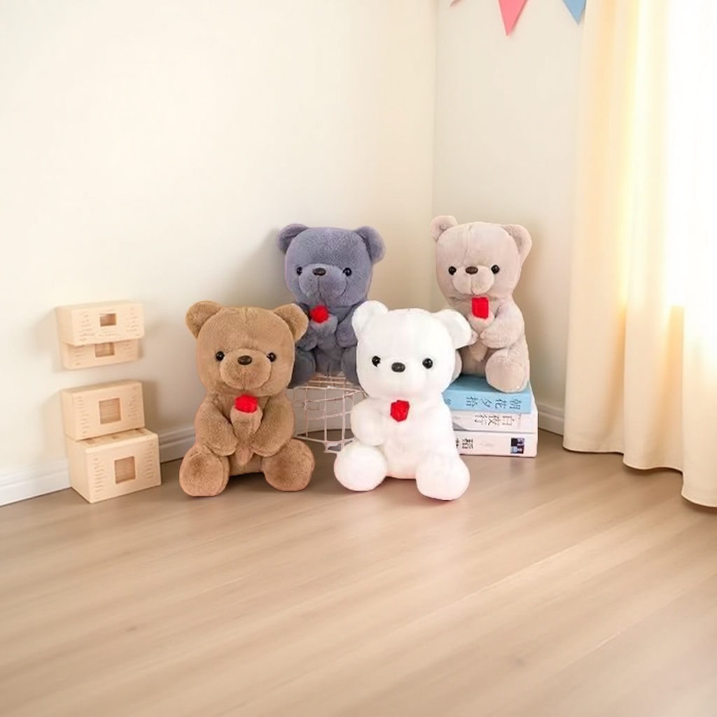 Teddy bear plush toys, super soft short fleece cushions for living room and bedroom decoration details Picture