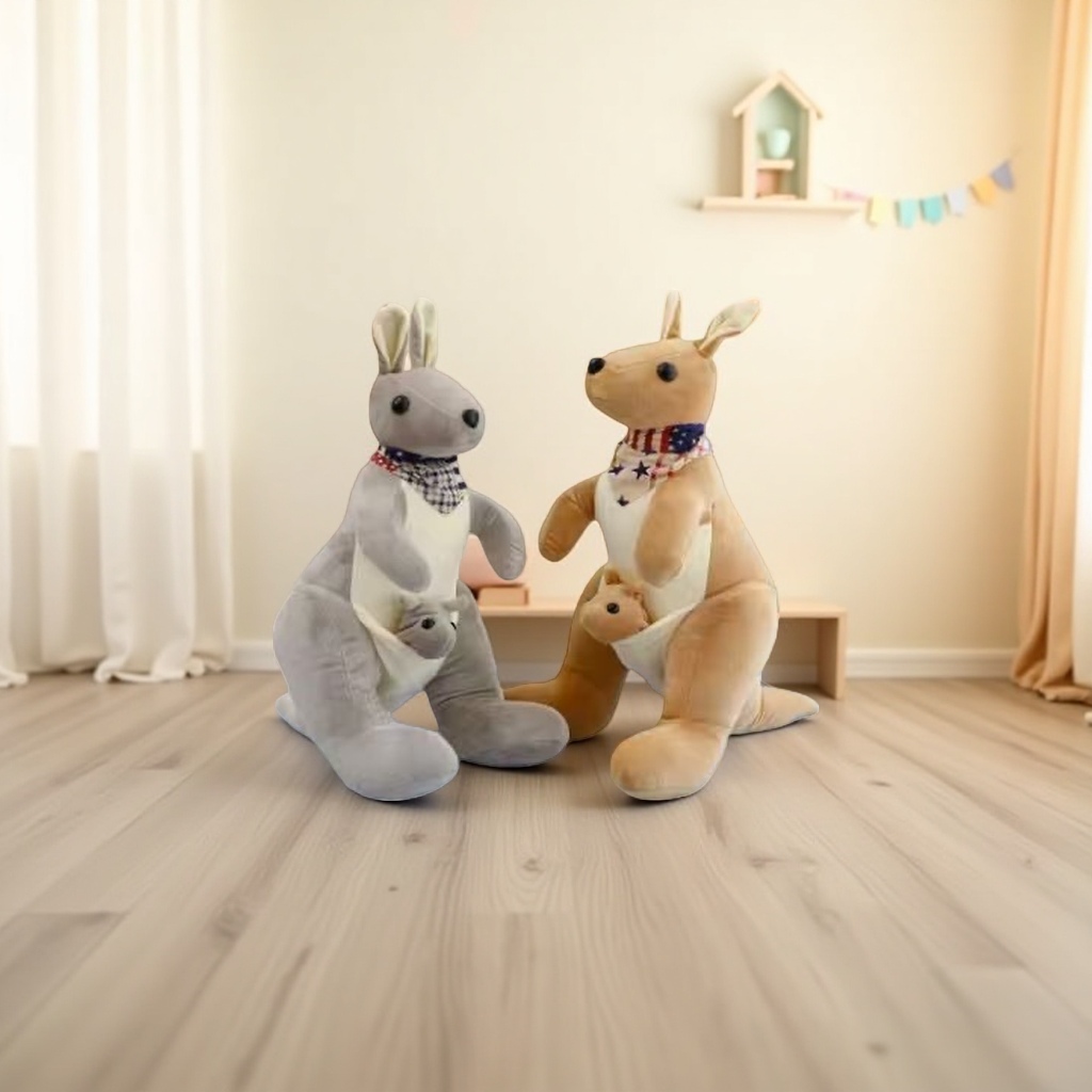 Plush toys, kangaroo dolls, cute throw pillows, stuffed dolls, plush toys