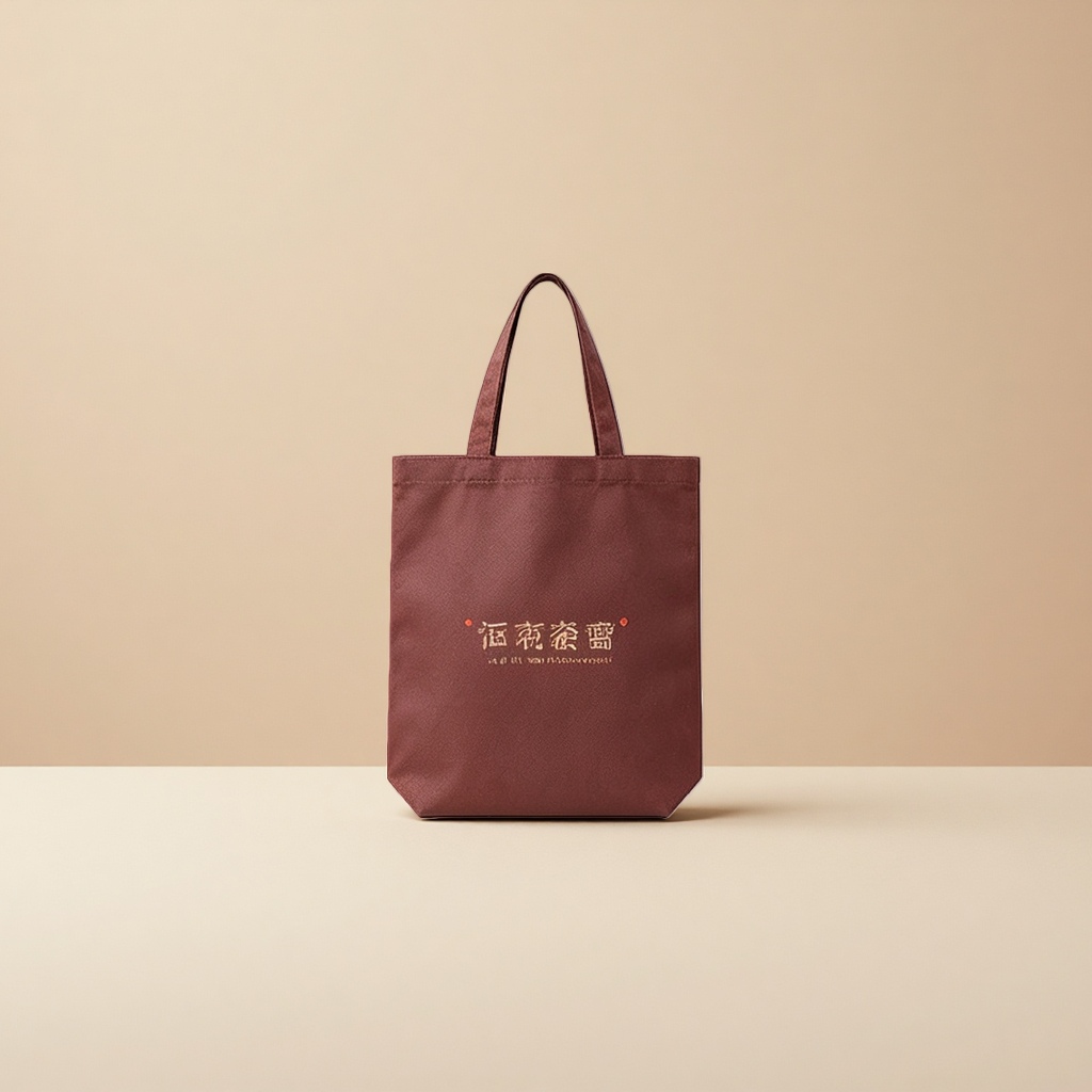 深红色时尚百搭大容量通勤塑料袋