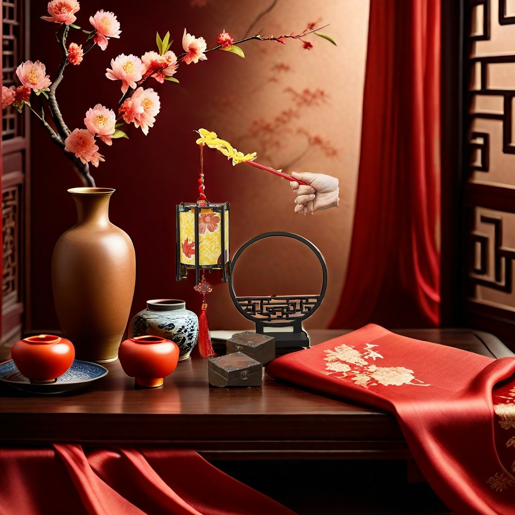 Chinese lanterns, traditional handcrafted paper art lanterns, festival decorative hanging lanterns, suitable for both indoor and outdoor use Specification image