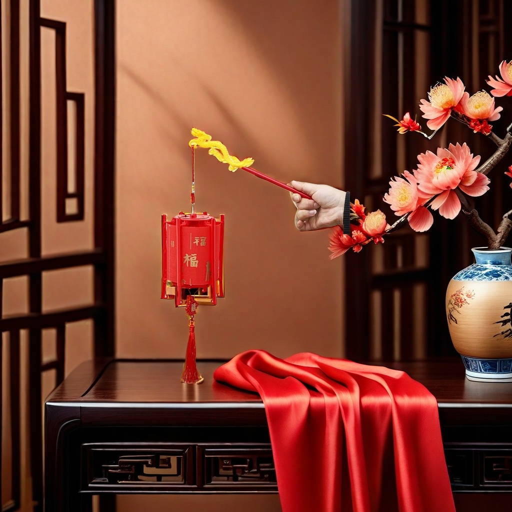 Red lanterns are traditional Chinese hanging decorations for festivals and home celebrations