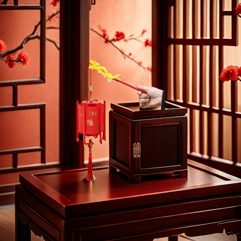 Red lanterns are traditional Chinese hanging decorations for festivals and home celebrations details Picture