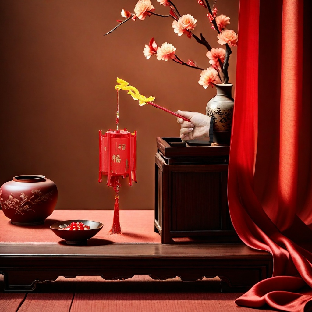 Red lanterns are traditional Chinese hanging decorations for festivals and home celebrations Application Scenario