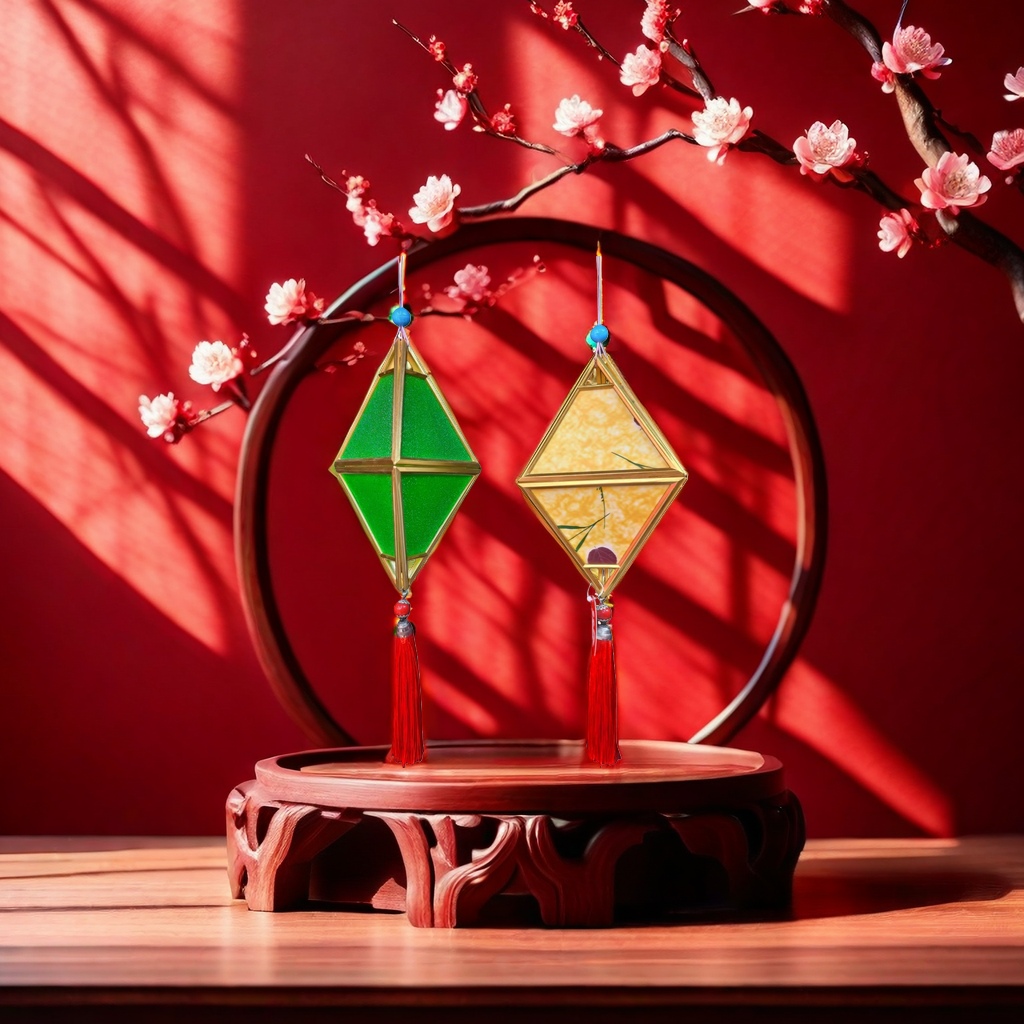 Decorative lanterns, paper art, Chinese-style hanging ornaments, festive and joyous home decorations Specification image