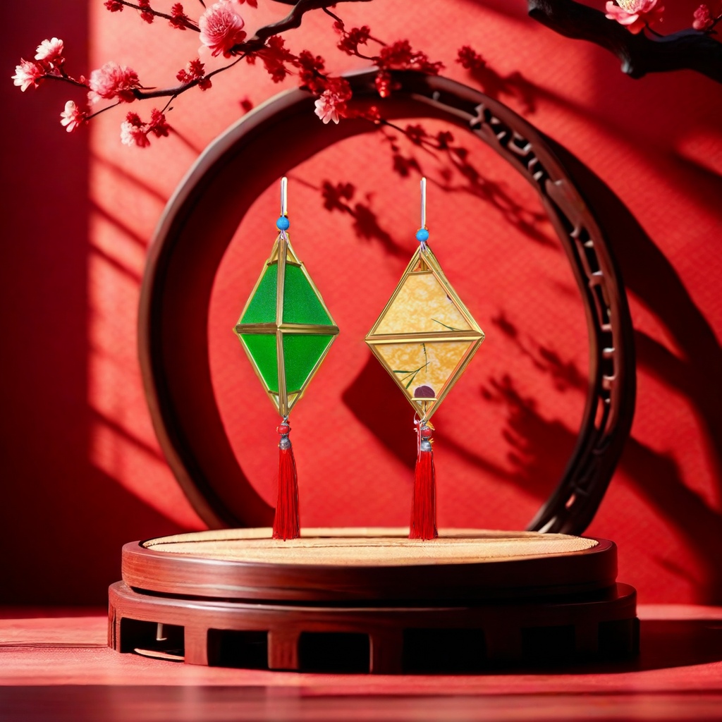 Decorative lanterns, paper art, Chinese-style hanging ornaments, festive and joyous home decorations Application Scenario