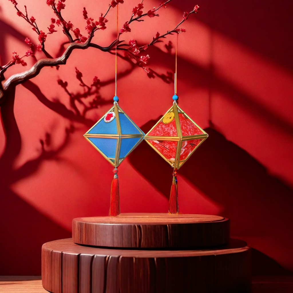 Chinese-style retro lantern decorations for the living room and bedroom, festive atmosphere hanging ornaments Application Scenario