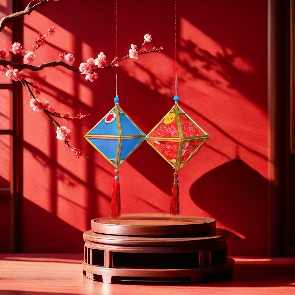 Chinese-style retro lantern decorations for the living room and bedroom, festive atmosphere hanging ornaments Specification image