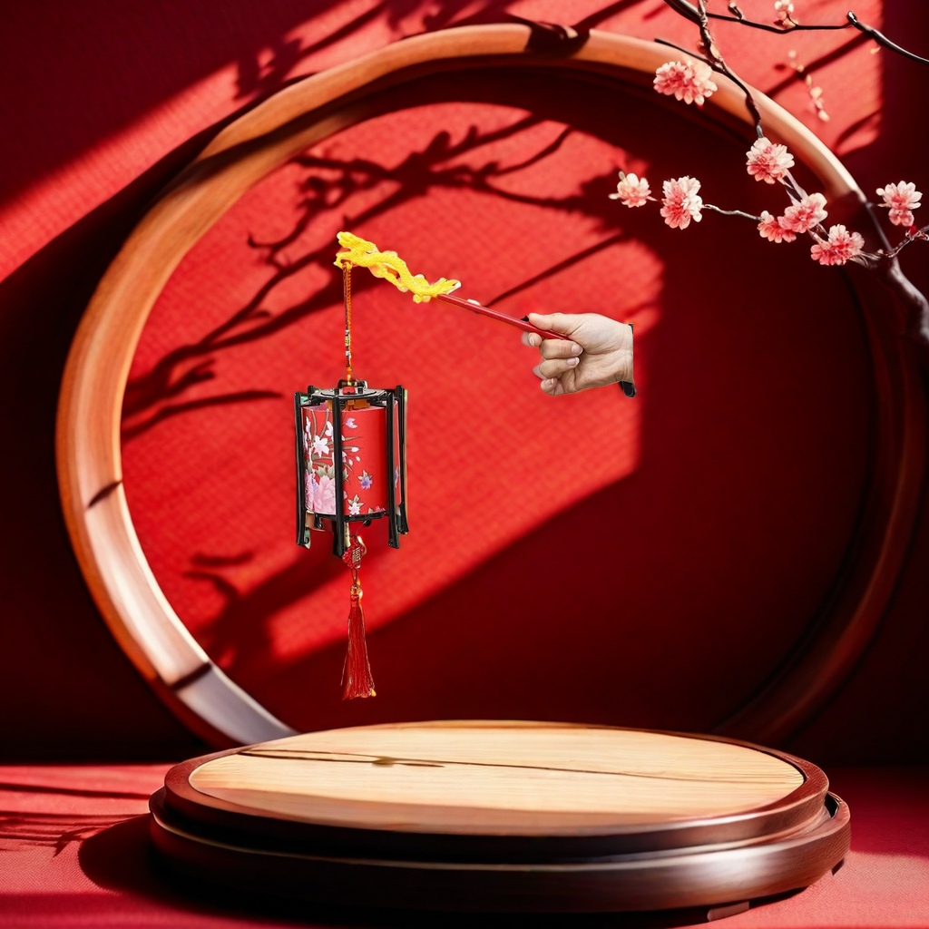 Red lanterns, traditional Chinese hanging ornaments, are used for indoor and outdoor decoration to create a festive and joyous atmosphere details Picture
